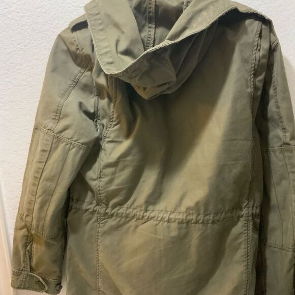 J. CREW Utility Jacket Mens SIZE Small Military Style Field Green - Picture 7 of 10